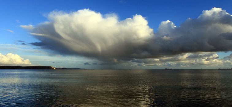 Cloud formation over the english channel in Dorset