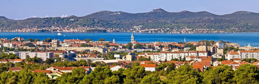 Dalmatian city of Zadar panoramic view with Island of Ugljan, Croatia, Dalmatia