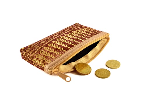 a wallet and some coins