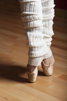 feet of a ballet dancer