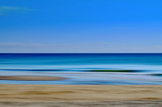 A sweep of Bournemouth beach.