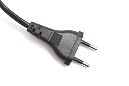 Electric plug isolated on the white background 
