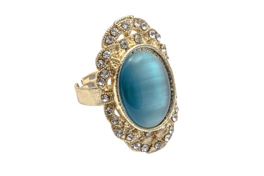Fashion ring isolated on white background
