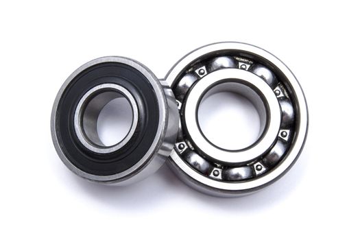 Ball bearing isolated on white background 