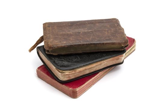 Old book isolated on white background