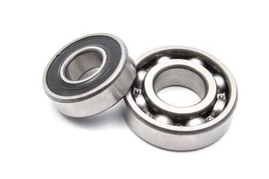 Ball bearing isolated on white background 