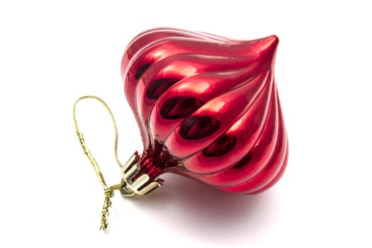 Beautiful christmas decorations isolated on white background 