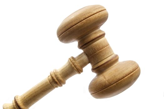 gavel isolated on white background 