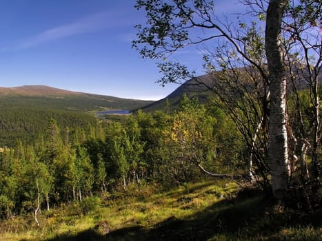 Beautiful landscape of mountains