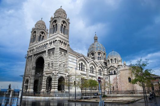 Sainte Marie Majeure cathedral in Marseille, France. Also called La Major or La Nouvelle Major.