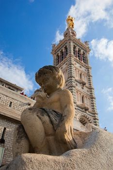 Notre Dame de la Garde in Marseille, France.