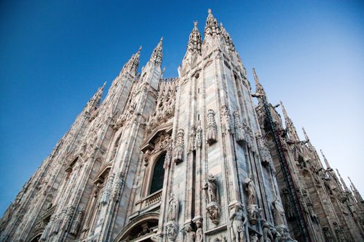 Milan Cathedral at Piazza del Duomo. Lombardy, Italy.