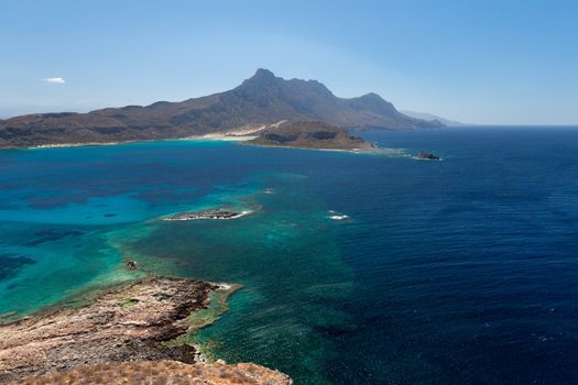 The place is called Bay Beach. Bay this remarkable because it is a place of merge of three seas - the Cretan and Mediterranean, and Ionian.