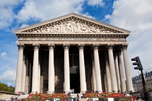  La Madeleine church, Paris, France. L'eglise Sainte-Marie-Madeleine