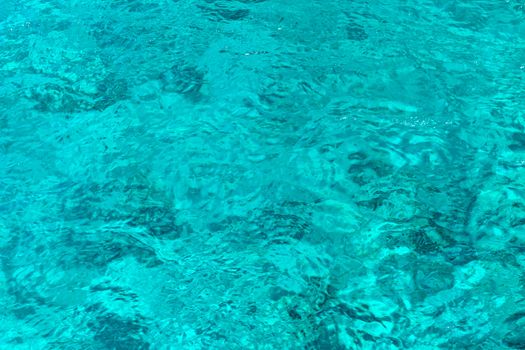 Crystal clear water of turquoise color