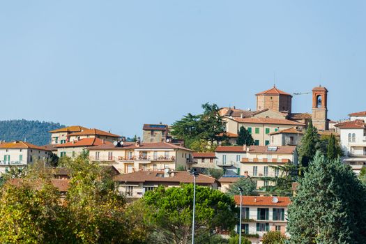 Beautiful cityscape of typical Tuscan town, Italy