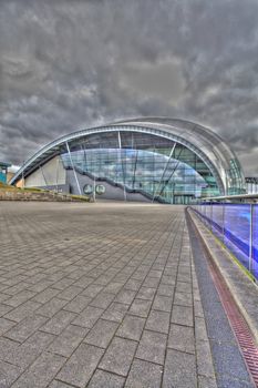 Contemporary architecture shot in high dynamic range in the north east of england