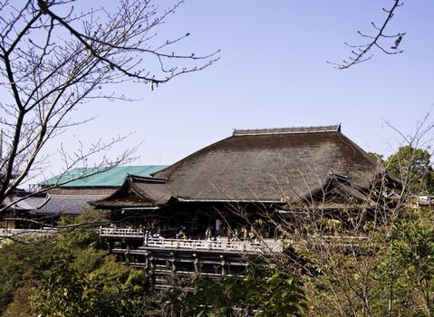 Kiyomizu Dera buddhist temple in Kyoto, Japan 