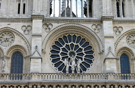 Rose Window. Notre Dame de Paris. France