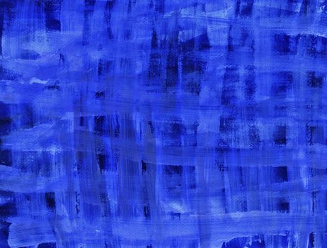 Artistic abstract background with blue brush strokes.