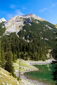 Soiernsee - high lake in Bavarian Alps, Germany