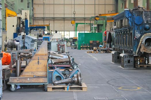 In the repair workshop shipyard