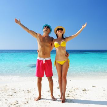 Couple on a tropical beach