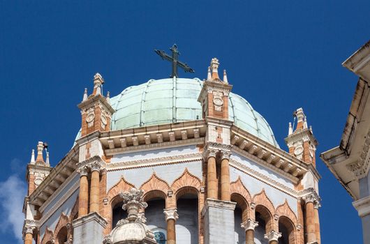 Ornate dome and tower of Memorial Presbyterian Church built Henry Flagler in St Augustine Florida