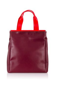 Elegant woman bag isolated on white