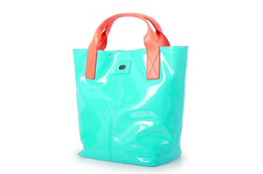 Elegant woman bag isolated on white
