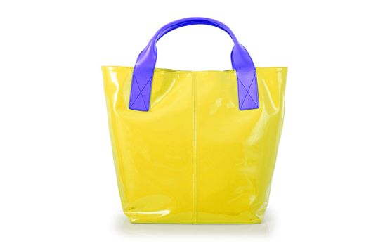 Elegant woman bag isolated on white