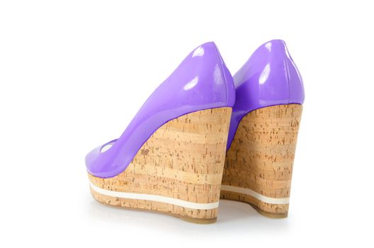 Woman shoes isolated on white