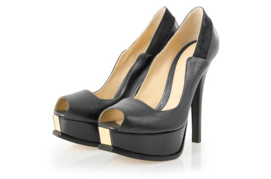 Woman shoes isolated on white