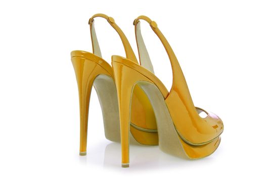 Woman shoes isolated on white