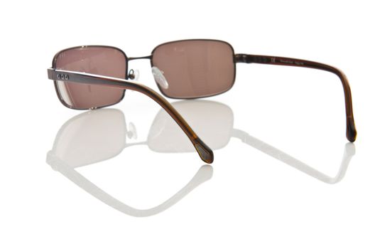 Stylish sunglasses isolated on the white