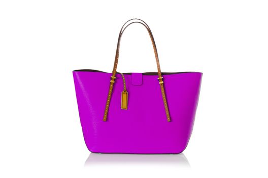Elegant woman bag isolated on white