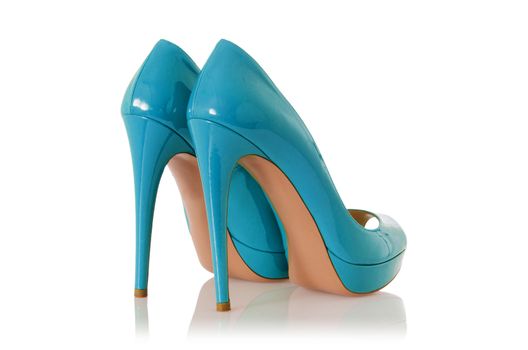 Woman shoes isolated on white