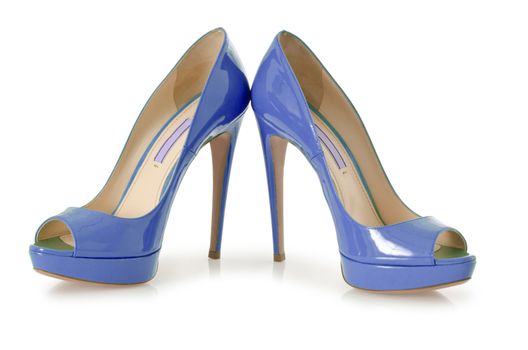 Woman shoes isolated on white