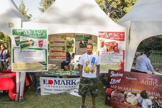 Addis Ababa â  November 18: Restaurants and caterers prepare local and international cuisines for the palates of Addis Ababa residents attending the 2012 Taste of Addis food festival on November 18, 2012 in Addis Ababa, Ethiopia