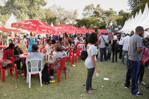 Addis Ababa â  November 18: Restaurants and caterers prepare local and international cuisines for the palates of Addis Ababa residents attending the 2012 Taste of Addis food festival on November 18, 2012 in Addis Ababa, Ethiopia