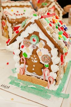 Gingerbread dough is used to build gingerbread houses similar to the "witch's house" encountered by Hansel and Gretel.