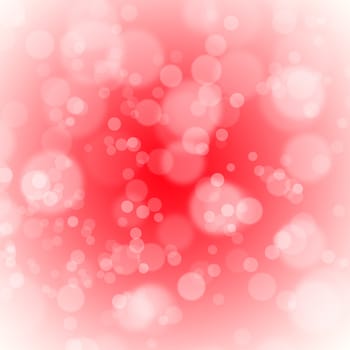 red christmas background with bubbles