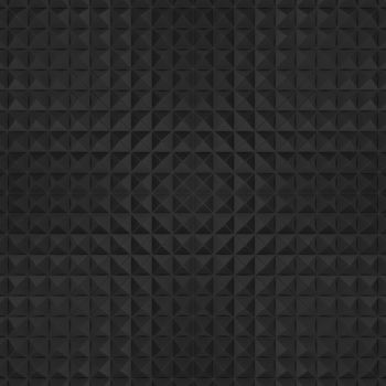 Black tiles background, sculptured texture