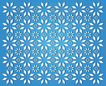 wallpaper simple white snowflakes on light blue background