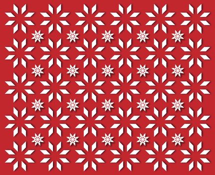 wallpaper simple white snowflakes on dark red background