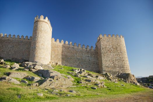 view of Avila city at Castilla in Spain