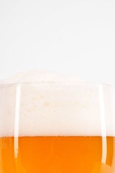 bavarian wheat beer isolated on white background