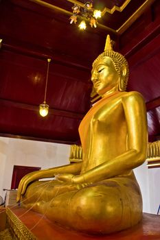 Closeup of a buddha statue