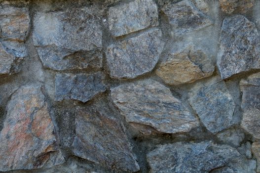 Background of Gray Stone Wall closeup