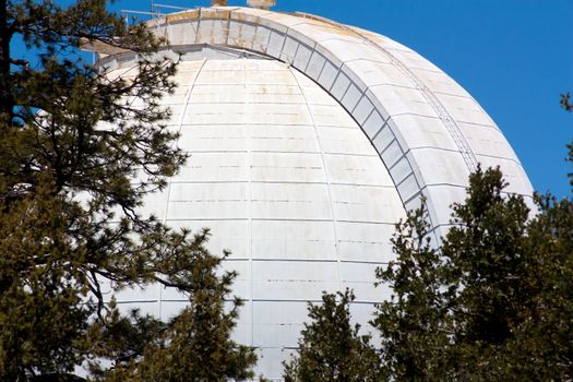 LOS ANGELES COUNTY, CA/USA - May 29, 2010. Mount Wilson Observatory is 5,715-foot (1,742 m) peak in the San Gabriel Mountains, northeast of Los Angeles. The Observatory site holds historically important telescopes dating to 1917. May 29, 2010